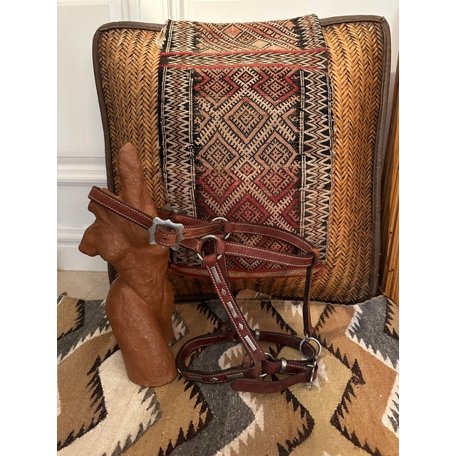 Vintage Equestrian 1970’s Leather Horse Halter For Sale - Image 12 of 15