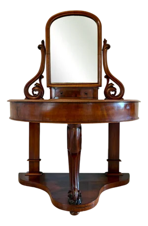 Antique Victorian Mahogany Dressing Table, 1860s