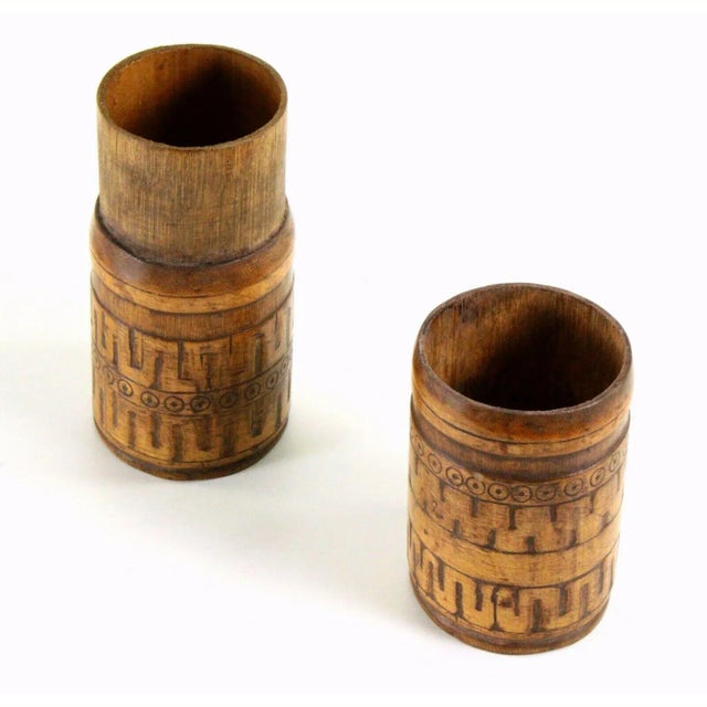 Late 19th Century Carved Wood Lime Container Indonesia # 3 For Sale In Houston - Image 6 of 8