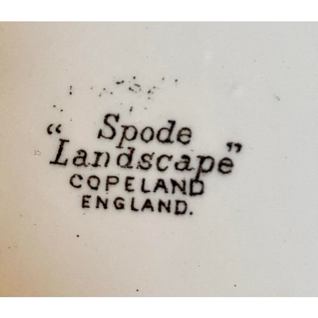 Antique Spode "Landscape" Copland England Dinnerware Plates Set of 2