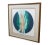Late 20th century abstract circular serigraph print titled Moonburst III by Ruth Rodman. Circular abstract design in...