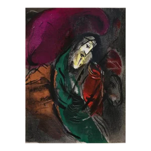 1956 Verve Bible Chagall Original Lithograph Jeremiah