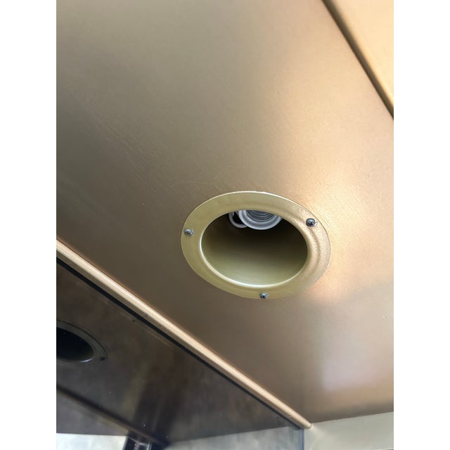 1970s Mid Century Rare Brass Vitrine Display Cabinet by Mastercraft, Attributed For Sale In Los Angeles - Image 6 of 7