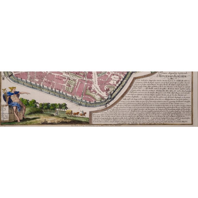 City View of Nuremberg, Germany: An 18th Century Hand-Colored Map by M. Seutter For Sale - Image 4 of 12