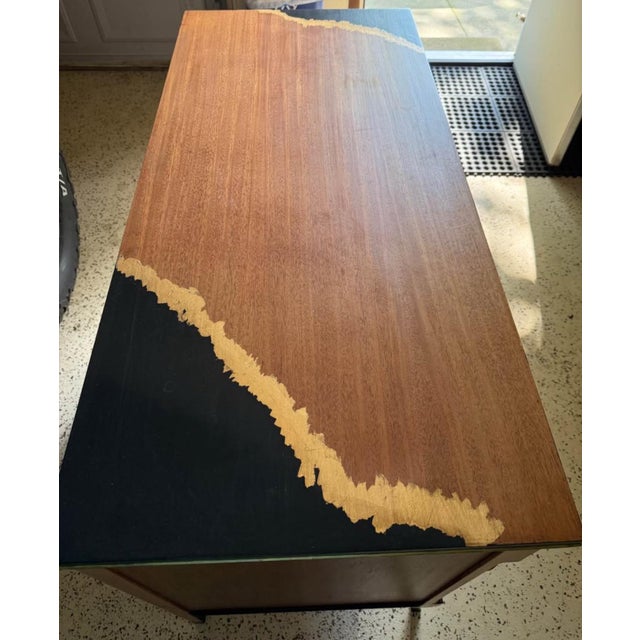 Mid-Century Neoclassical Chest in the Biedermier or Empire Taste, 3 full length graduated drawers with classic brass pulls...