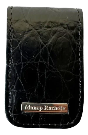 Crocodile Leather Money Clip
