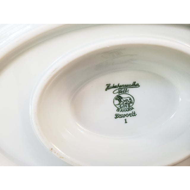 19251939 Hutschenreuther Selb Lhs Bavaria Germany Rare Favorit Pattern White Porcelain Gravy