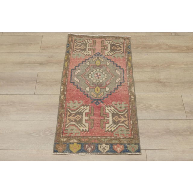 Textile 1980s Turkish Brown Handmade Yastik Rug For Sale - Image 7 of 7