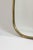 Metal Vintage Mirror with Gilded Brass Frame, 1980s For Sale - Image 7 of 9