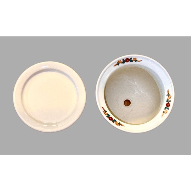 Mid Century Chinese Chinoiserie Planter With Water Tray For Sale - Image 10 of 11