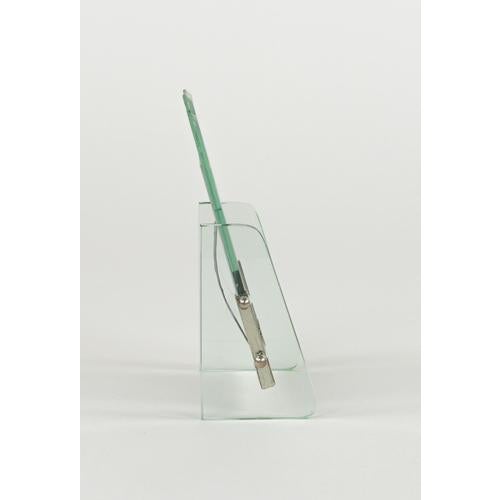 Mid-Century Picture Frame in Glass and Steel attributed to Fontana Arte, Italy, 1950s For Sale - Image 9 of 15