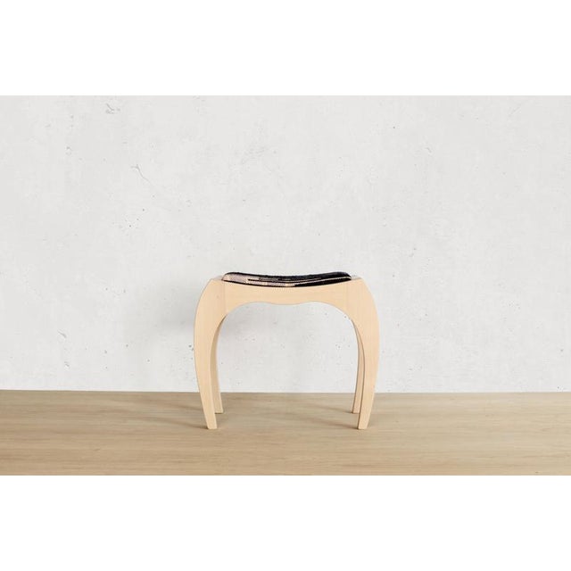Wood Signed Rumbo Stool 2 in Beech Wood by Jean-Baptiste Van Den Heede For Sale - Image 7 of 8
