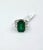10.43 Ct Gia Certified Zambian Emerald & Diamond Ring Size 7 For Sale - Image 9 of 10