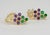 Grape Earrings With Emeralds and Amethysts- Set of 2 For Sale - Image 6 of 10