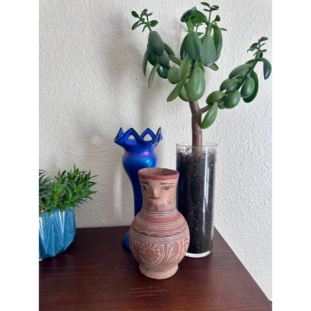 Mexican Folk Art Guerrero Nahua Figural Vase For Sale - Image 17 of 18