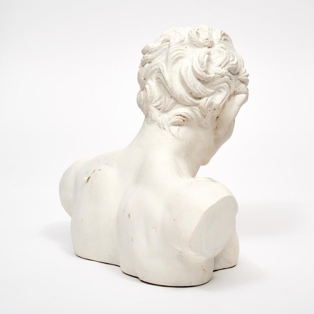 White French Vintage Faun Bust For Sale - Image 8 of 9