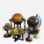 1980s Miniature World Globe Collection - Set of 6 For Sale - Image 10 of 10