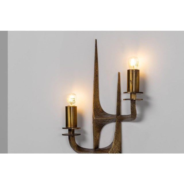 Gold Sconces by Angelo Brotto for Esperia, Italy, 1970s, Set of 2 For Sale - Image 8 of 17