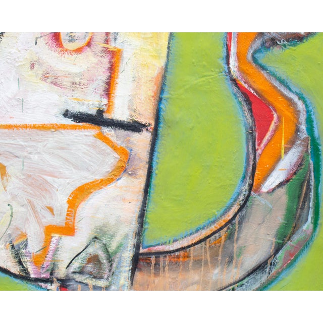 Late 20th Century Abstract Oil on Canvas Painting by James L. Bruch For Sale - Image 4 of 10