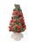 Mid 20th Century Vintage Italian Majolica Cherry Topiary / Ceramic / Trompe l'Oeil Cherries in Footed Pedestal Pot Centerpiece For Sale - Image 5 of 9