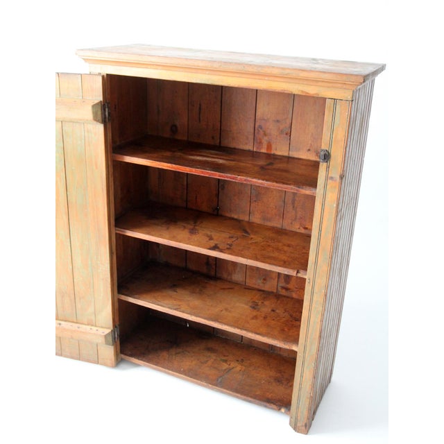 Antique Beadboard Country Cupboard Cabinet For Sale - Image 11 of 18