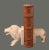 Stone Late 20th Century Hand Carved Italian Marble Lion Bookends- a Pair For Sale - Image 7 of 8