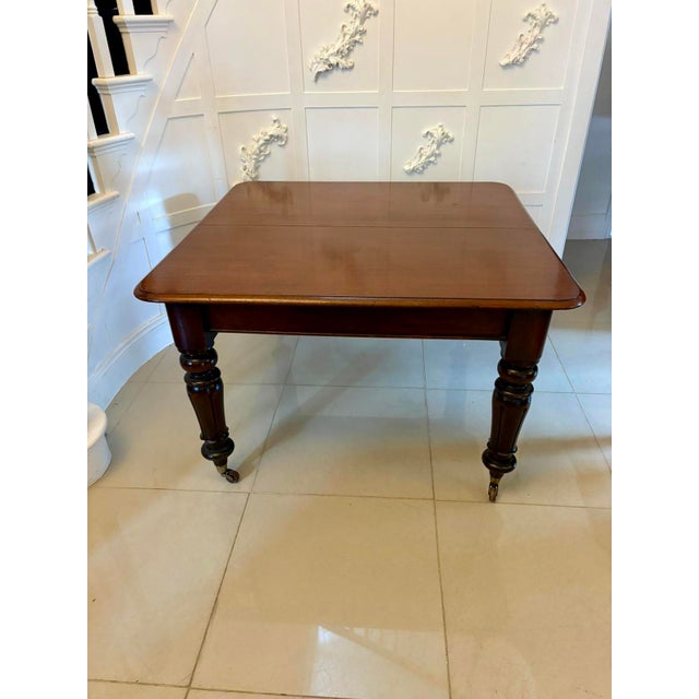 Wood Antique Victorian Quality Mahogany 10 Seater Extending Dining Table, 1850 For Sale - Image 7 of 13