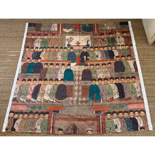 Pierre Frey Pierre Frey "La Cite Interdite" Linen- 1.5 Yards For Sale - Image 4 of 6