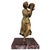 Antique French bronze figure of dancer, 19thC Height of the figure 26,5 cm. Base 15 x 15 cm