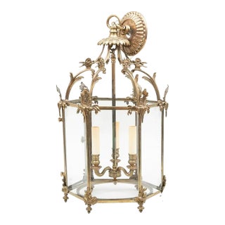 Late 19th Century Louis XV Style Gilt-Bronze Three-Light Hall For Sale
