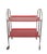 Mid-Century Modern Vintage German Serving Trolley Dinett in Red: MCM Bar Cart 60s Home Decor For Sale - Image 3 of 10
