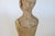 Vintage Off White Molded Female Bust For Sale - Image 9 of 12