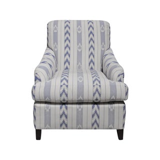 Pearson Ikat Stripe Club Chair For Sale