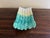 Late 20th Century Vintage French Country Majolica Asparagus Dish in Turquoise and Cream For Sale - Image 5 of 8
