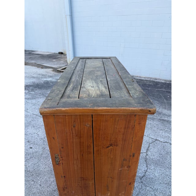 Wood Antique 19th-Century Chinese Elmwood Multi-Door Armoire & Wedding Cabinet For Sale - Image 7 of 11