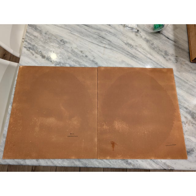 Printmaking Materials 1940s Pair of Vintage Bernard Lithographs Southern Belle Ladies For Sale - Image 7 of 8