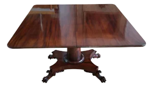 19th Century Mahogany Two-Part Drop Leaf Breakfast/Card Table