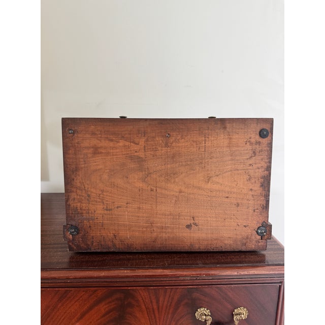 Mid 20th Century Federal Style Mahogany Tabletop Shaving Mirror For Sale - Image 12 of 12