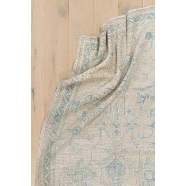 Textile Antique Long Turkish Oushak Runner - 3'8" x 21'6" For Sale - Image 7 of 12