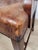 19th Century Victorian English Armchair in Carved Leather and Mahogany, 1890 For Sale - Image 16 of 18