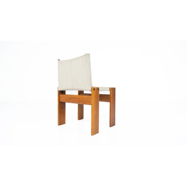 Monk Dining Chair attributed to Afra & Tobia Scarpa for Molteni, 1970s For Sale - Image 13 of 18
