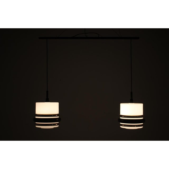 Pendant Glass Light, Former Czechoslovakia, 1970s For Sale - Image 13 of 14