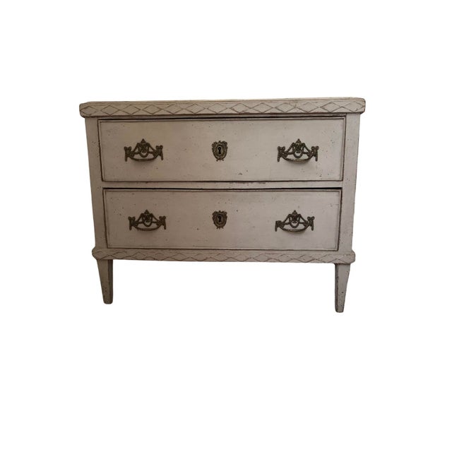 Danish Two Drawer Painted Commode, 1920s For Sale - Image 10 of 10