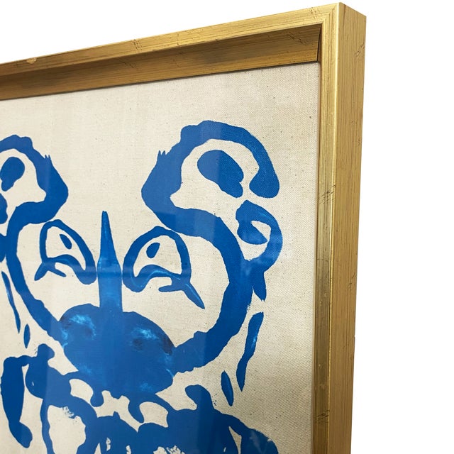 2020s Original Rorschach Test–Inspired Abstract Paintings – Hand-Painted Acrylic on Canvas, Framed Modern Art Set For Sale - Image 5 of 6