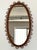 Wood Large Vintage Italian Organic Wall Mirror in Rattan and Bamboo, 1960s For Sale - Image 7 of 15