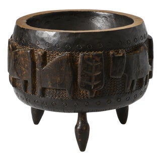 Polish Folk Art Wooden Bowl from Cepelia, 1960s For Sale