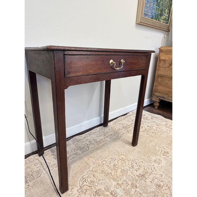 Wood 19th Century Single Drawer Side Table For Sale - Image 7 of 12