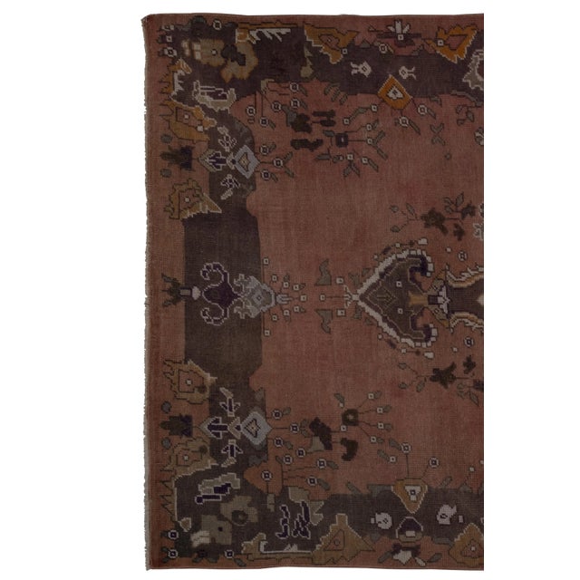 1970s Vintage Turkish Konya Rug 5'1'' X 8'4'' For Sale - Image 5 of 11