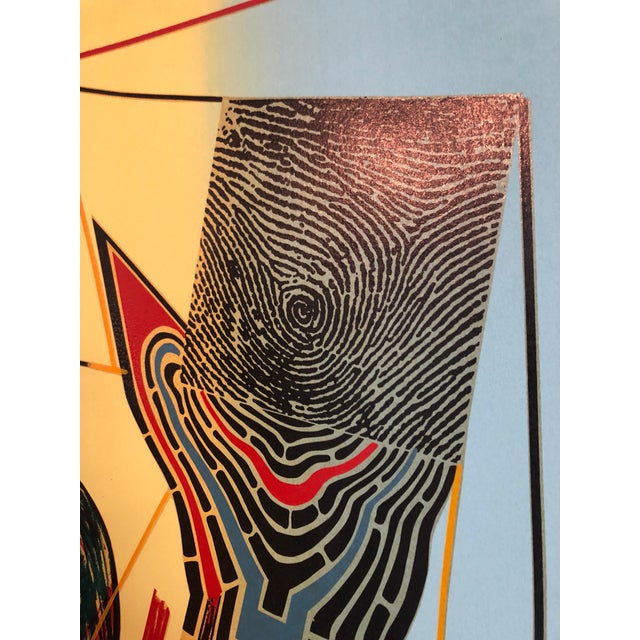 American William Schwedler, Surrealist Architectural Landscape "Fall for it" 1970s Chicago Modernist, 1978 For Sale - Image 3 of 6