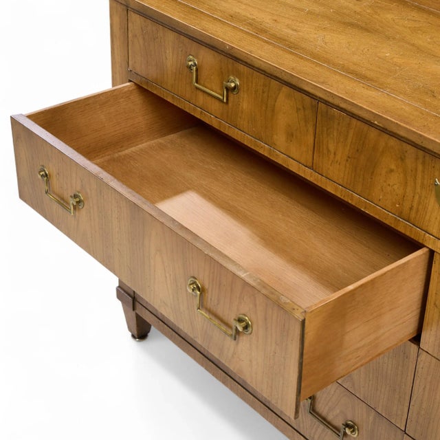 Wood Baker French Cherry Regency Style 10 Drawer Long Dresser For Sale - Image 7 of 9